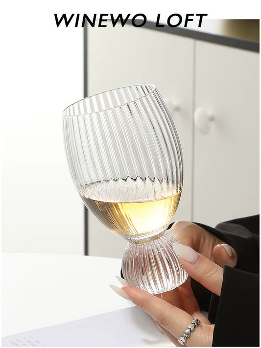 Pearls are not protected by lead, washed away, I am drunk and ride a whale Medieval crystal glass cup wine glass Nordic ins style