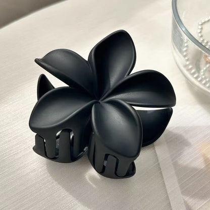 marbled grab clip Sweet and fresh frangipani hair clip Summer high-end shark hair clip