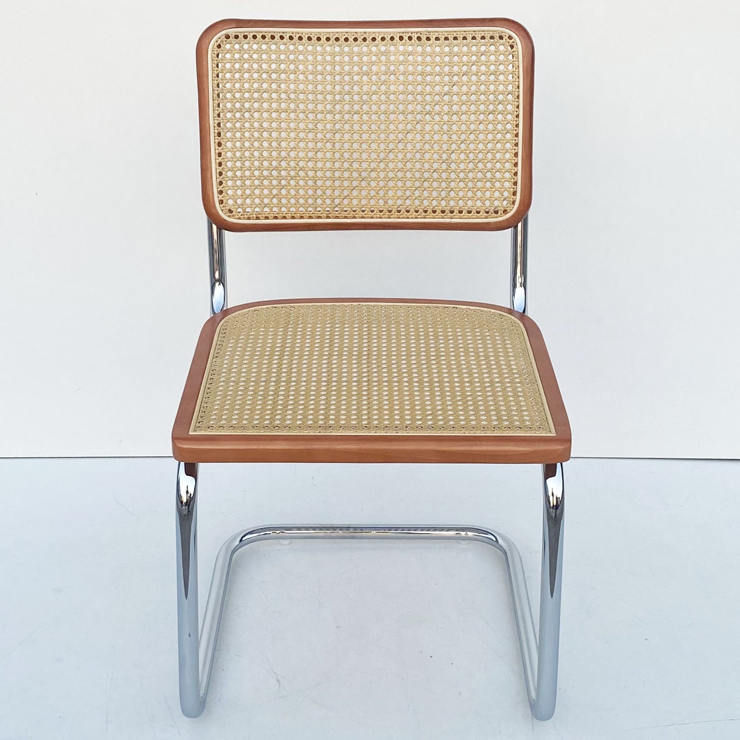 A piece of rattan chair ins wind leather medieval chair retro home rattan dining chair Nordic balcony backrest chair