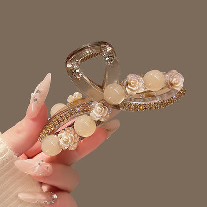new spring and summer grab clip large shark clip is not loose sense of luxury, back of the head hair grip clip hair ornament women