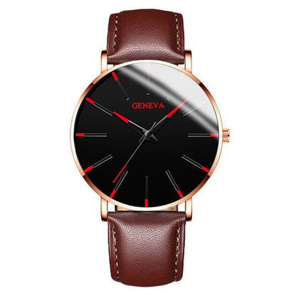 fashion blue needle men's watch men's watch quartz watch mesh belt spot one piece