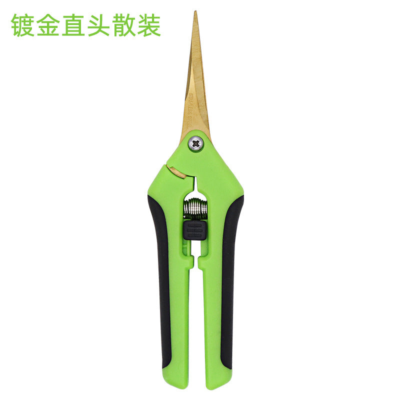 Stainless steel fruit shears gardening flower arrangement orchard pruning shears multi-purpose gardening garden scissors