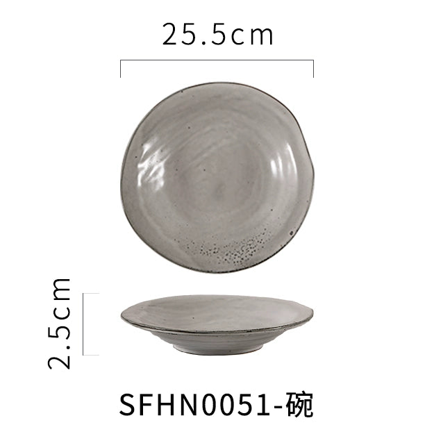 A radish Japanese-style coarse ceramic rice bowl features retro creative dishes and cups slightly flawed tableware ice cream bowl