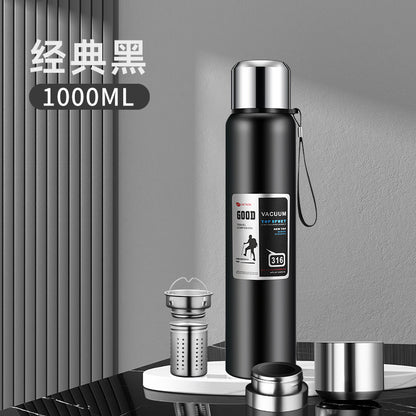 stainless steel thermos mug large capacity portable outdoor food grade vacuum car travel jug all-steel thermos mug