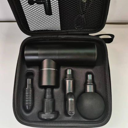 portable mute aluminum alloy massage gun fascia grab Shenzhen factory mini mini fascia gun