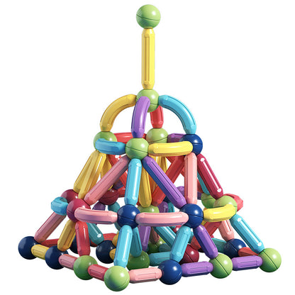 variety magnetic rods, children's early education, puzzle building, building blocks, boys and girls' intellectual development, DIY magnetic toys