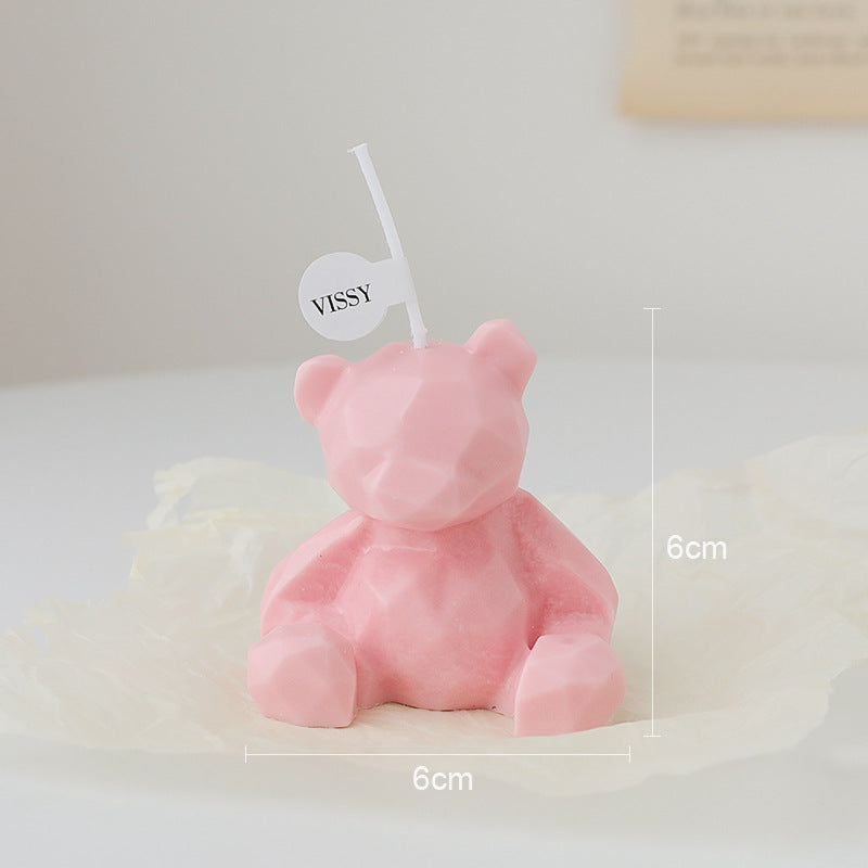 Bear scented candle spot handmade ins decoration creative gift box set cross-border birthday scented candle