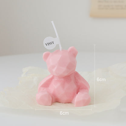 Bear scented candle spot handmade ins decoration creative gift box set cross-border birthday scented candle
