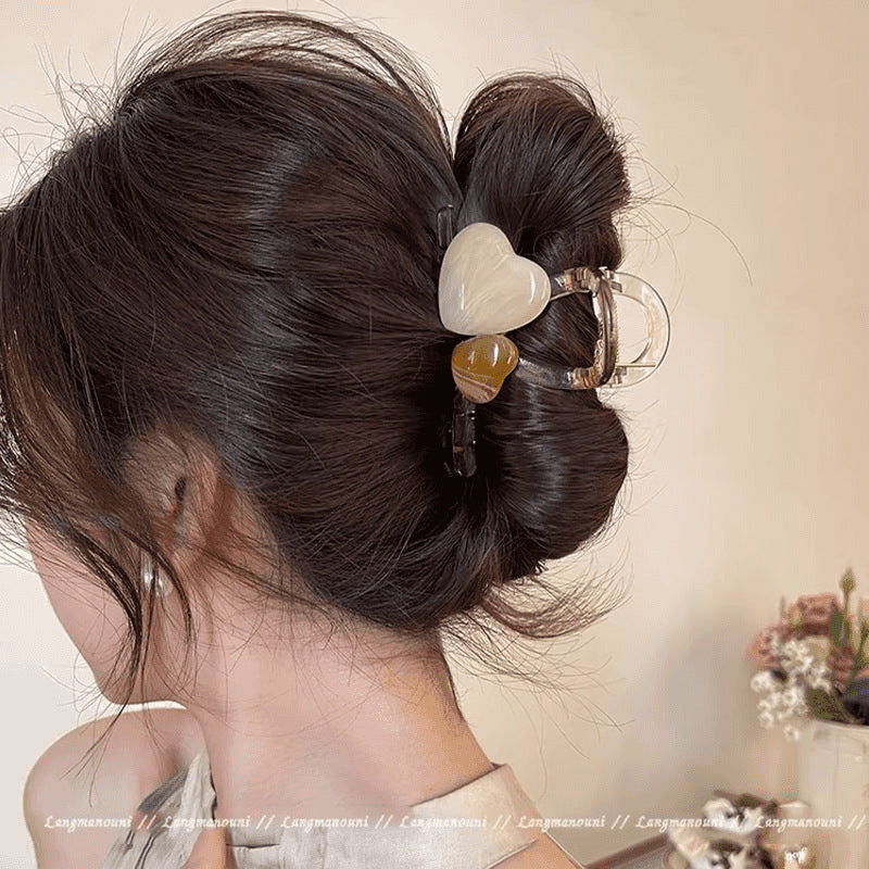 new spring and summer grab clip large shark clip is not loose sense of luxury, back of the head hair grip clip hair ornament women