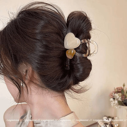 new spring and summer grab clip large shark clip is not loose sense of luxury, back of the head hair grip clip hair ornament women