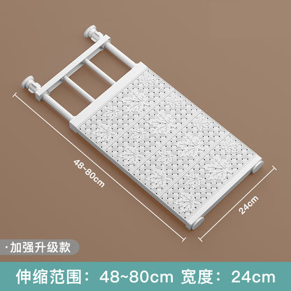 Wardrobe divider tiered shelf nail-free retractable dorm cabinet bathroom kitchen shelf storage cabinet tiered shelf
