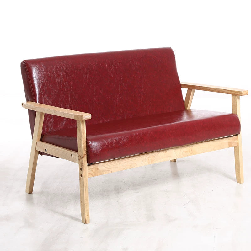 Nordic Japanese-style simple combination small apartment solid wood rental house modern economical clothing store double sofa table and chairs