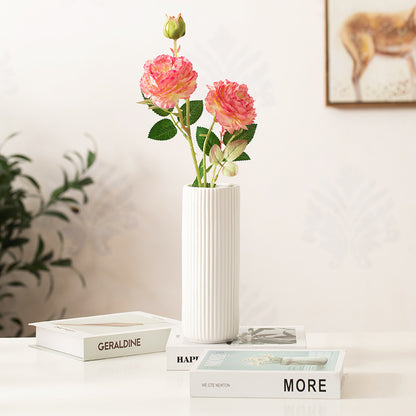 popular ceramic vase creative home living room white hydroponic flower ware Nordic dried flower arrangement decorative ornaments