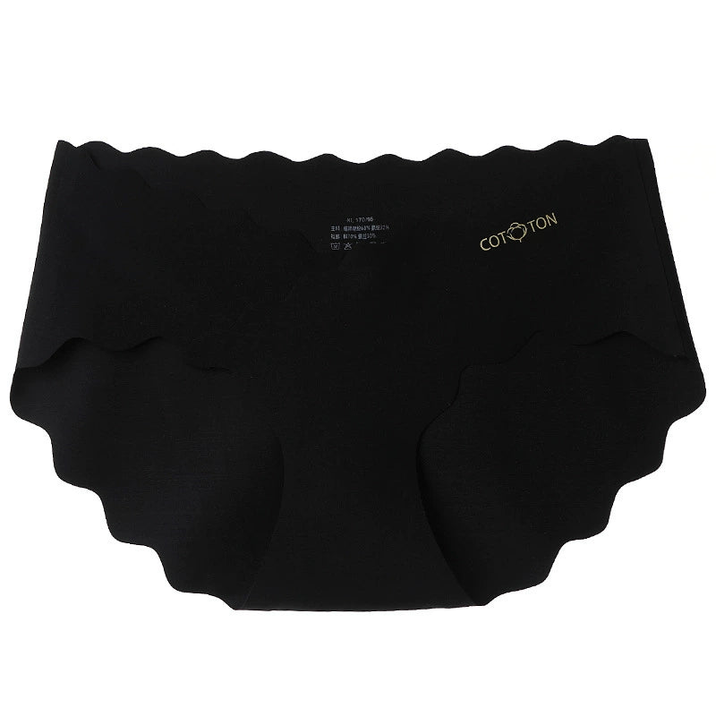 Women's Mulberry Silk Pure Cotton Bottom Antibacterial One-Piece Non-marking Low Waist Belly Support Maternity Underwear