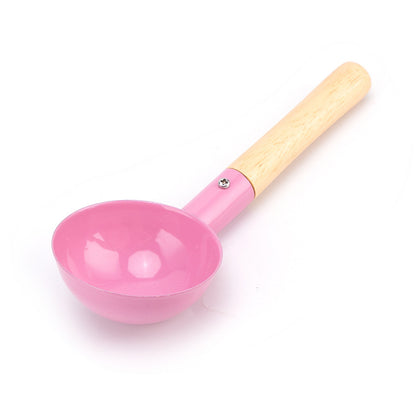 Household gardening tool set: wooden handle garden small shovel beach to catch the sea digging sand flower shovel garden vegetable planting loose soil rake