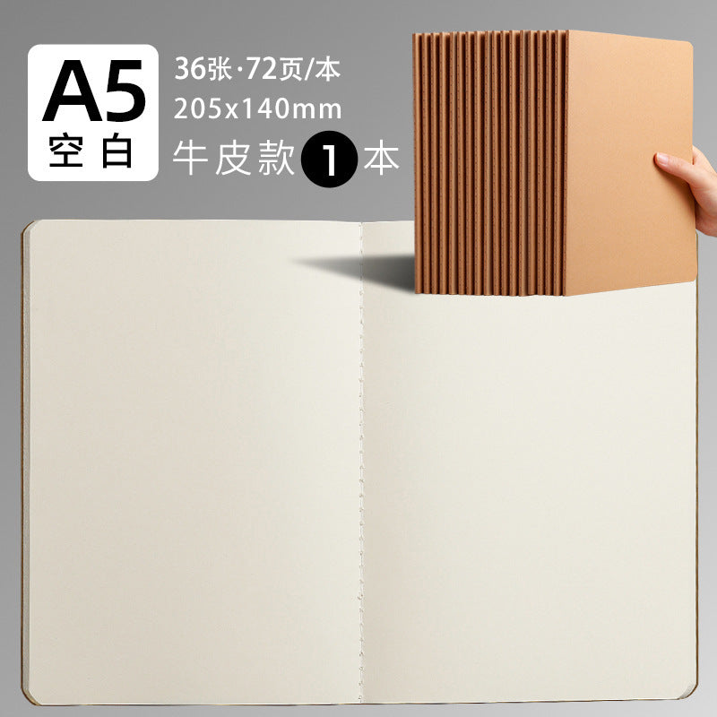 b5 notebook student homework book kraft paper turning book notepad exercise factory spot