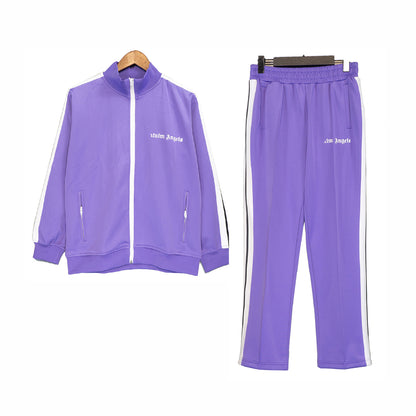 The correct version of the tide brand palm palm angel striped webbing high street casual sports jacket couple suit
