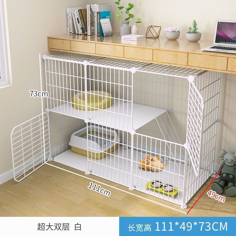 Cat cage with toilet villa extra large free space indoor empty cage cat house home three-tier small cat cat litter