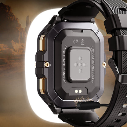 C28 smart watch 2.02 inch HD screen Bluetooth call rugged outdoor sports heart rate blood oxygen
