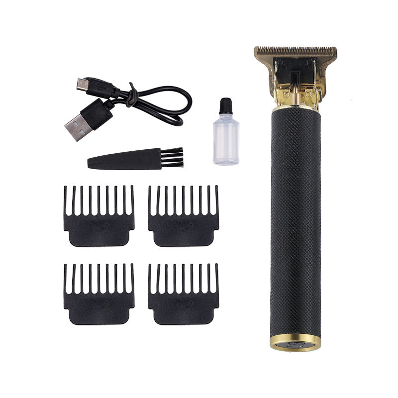 Hair clipper electric household shaved head electric clipper retro oil head charging engraving electric hair clipper cross border haircut clipper