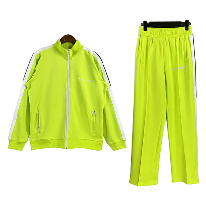The correct version of the tide brand palm palm angel striped webbing high street casual sports jacket couple suit