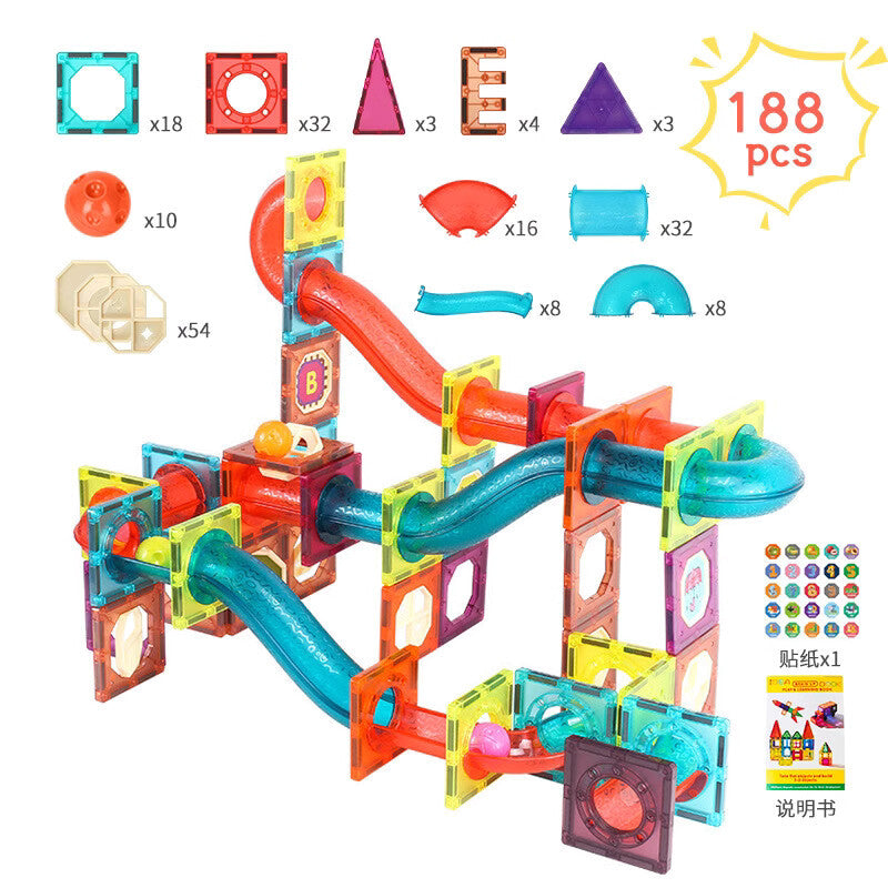 large color window magnetic sheet strong magnetic building block children's educational toy assembly for men and women with free shipping