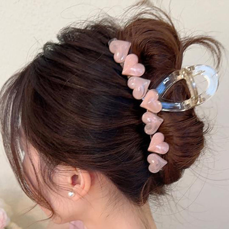 new spring and summer grab clip large shark clip is not loose sense of luxury, back of the head hair grip clip hair ornament women