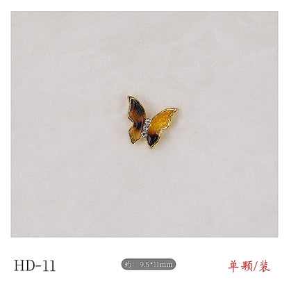 Twilight Rogge Manicure New Super Flash Butterfly Zircon Color Preservation Electroplating Non-fading Jewelry Nail Decoration Sticker