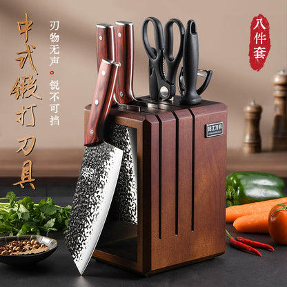 Knives, kitchen supplies, kitchen knives, cutting board sets, household food knives, full sets, Yangjiang forging and bone chopping knives, combination Z