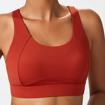 sports bra seamless one-piece cup sports underwear adjustable breasted fitness yoga bra