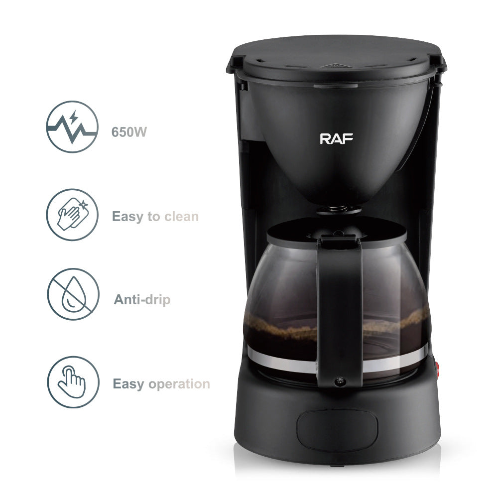 European standard drip coffee machine home automatic coffee pot drip filter insulation American tea office tea machine