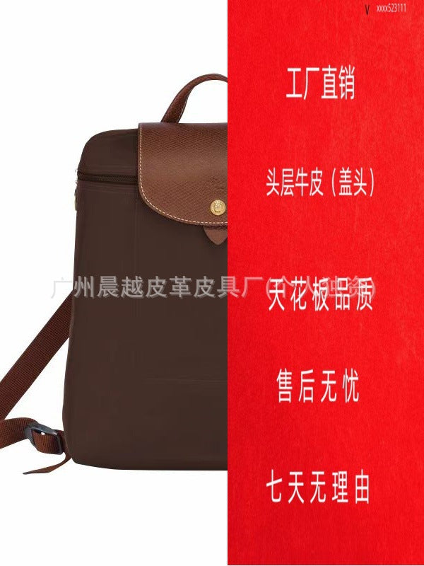 (French) dragon backpack handbag, waterproof nylon ladies backpack, school bag, commuter bag, changing bag