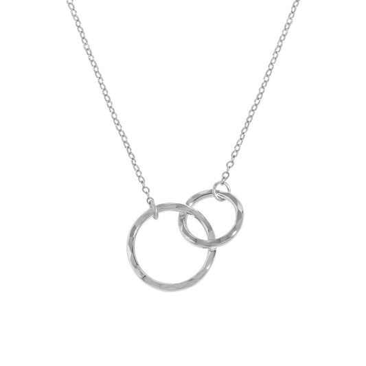 Ins minimalist irregular double ring necklace