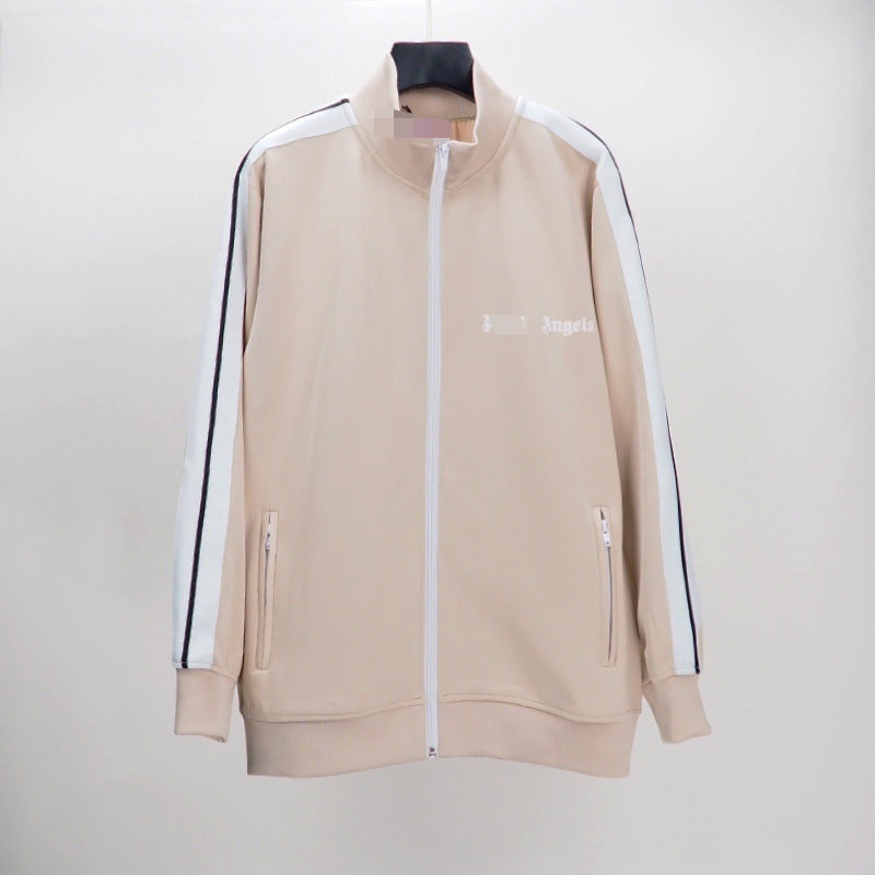 The correct version of the tide brand palm palm angel striped webbing high street casual sports jacket couple suit