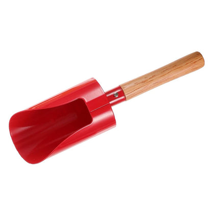 Household gardening tool set: wooden handle garden small shovel beach to catch the sea digging sand flower shovel garden vegetable planting loose soil rake