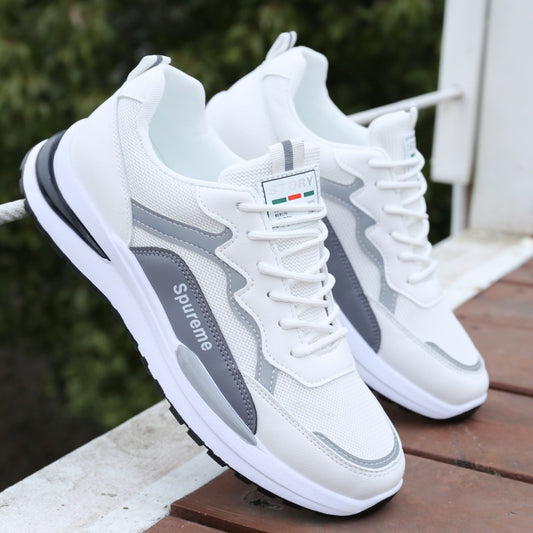 Summer Breathable Men's Shoes New Men's Mesh Athleisure Running Student Little White Daddy Climax Shoes