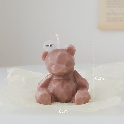 Bear scented candle spot handmade ins decoration creative gift box set cross-border birthday scented candle