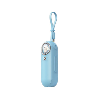 The new cute pet cartoon capsule power bank is small and portable, with its own cable and 5000 mAh power bank