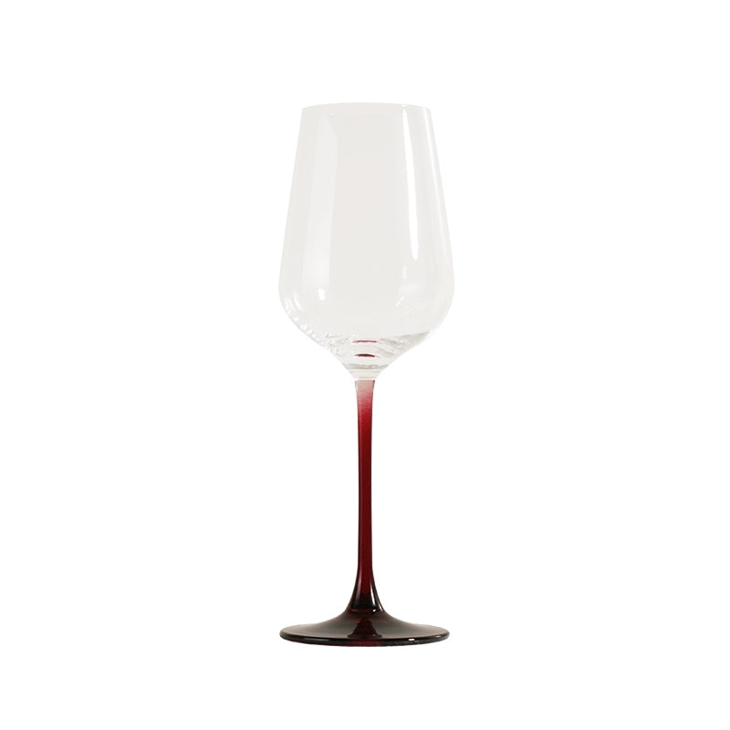 Rose Life Classic Black Red Cup Stem Goblet Red Wine Glass Slender Light Surplus Sound Pleasant