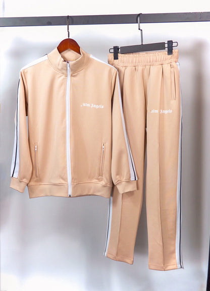 The correct version of the tide brand palm palm angel striped webbing high street casual sports jacket couple suit