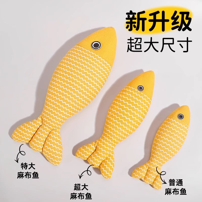 Cat toys to relieve boredom catnip simulation fish kitten cat funny cat stick kitten teeth grinding pet cat cat supplies