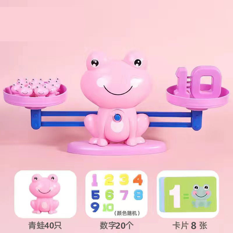 Children's Digital Frog Balance Toys Early Education Educational Toys Kindergarten Addition and Subtraction Enlightenment Balance Mathematics Teaching