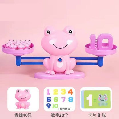 Children's Digital Frog Balance Toys Early Education Educational Toys Kindergarten Addition and Subtraction Enlightenment Balance Mathematics Teaching