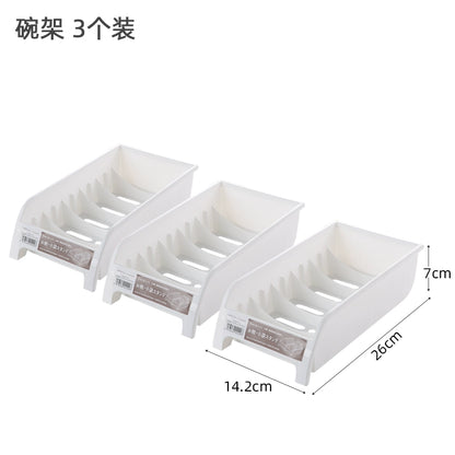 Japan imported kitchen storage rack cabinet dishes pan storage rack multi-functional drain rack storage artifact