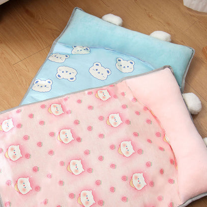 Kennel Cat Kennel Summer Ice Silk Mats Dog Kennel Pet Supplies Teddy Small Medium Dog Bed All Seasons Universal