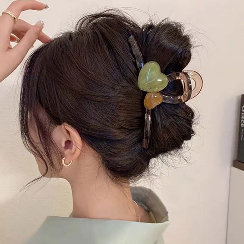new spring and summer grab clip large shark clip is not loose sense of luxury, back of the head hair grip clip hair ornament women