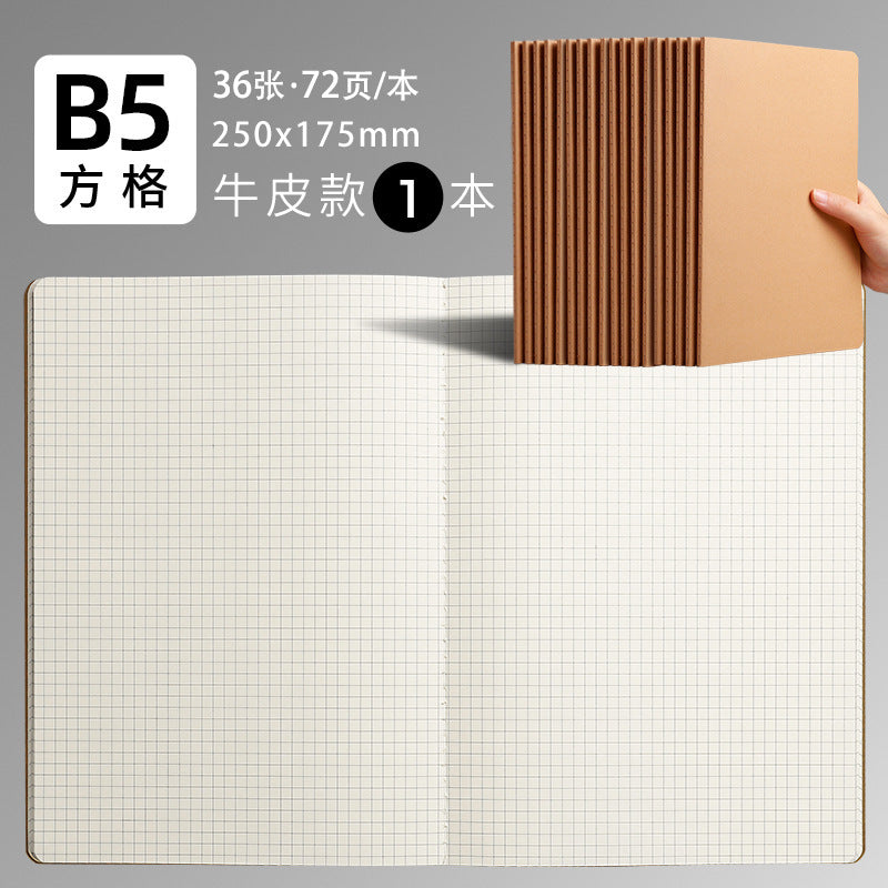 b5 notebook student homework book kraft paper turning book notepad exercise factory spot