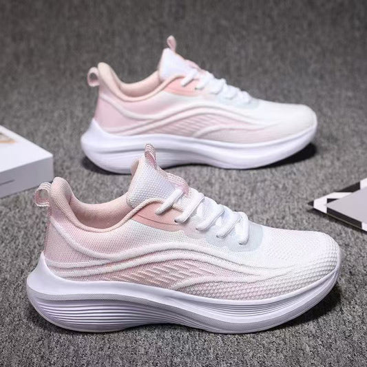 Women's shoes, sneakers, women's summer new running shoes, shock-absorbing shoes, soft-soled mesh casual shoes, breathable running shoes