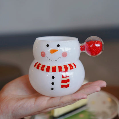 Exclusive snowman creative glass