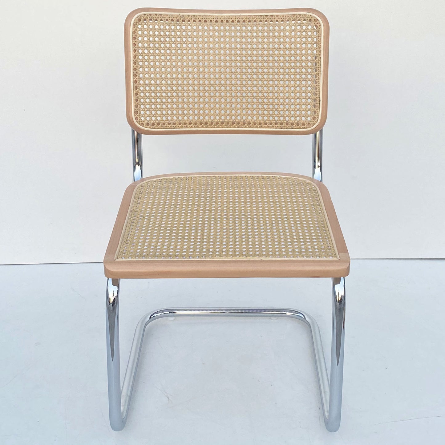A piece of rattan chair ins wind leather medieval chair retro home rattan dining chair Nordic balcony backrest chair